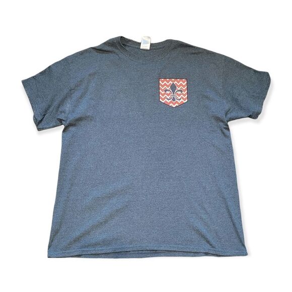 Chevron fleur-de-lis tee but Couture Tees - Picture 3 of 4